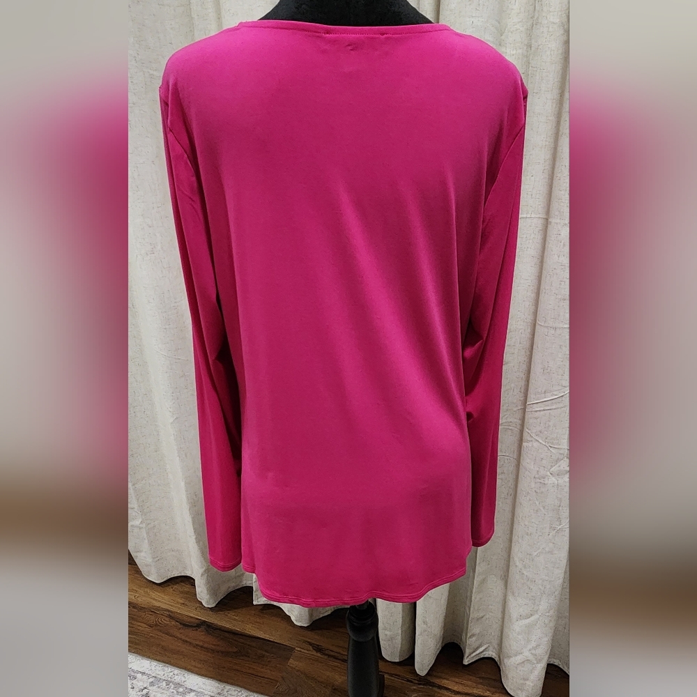 INC International Concept Pink blouse - Picture 3 of 4